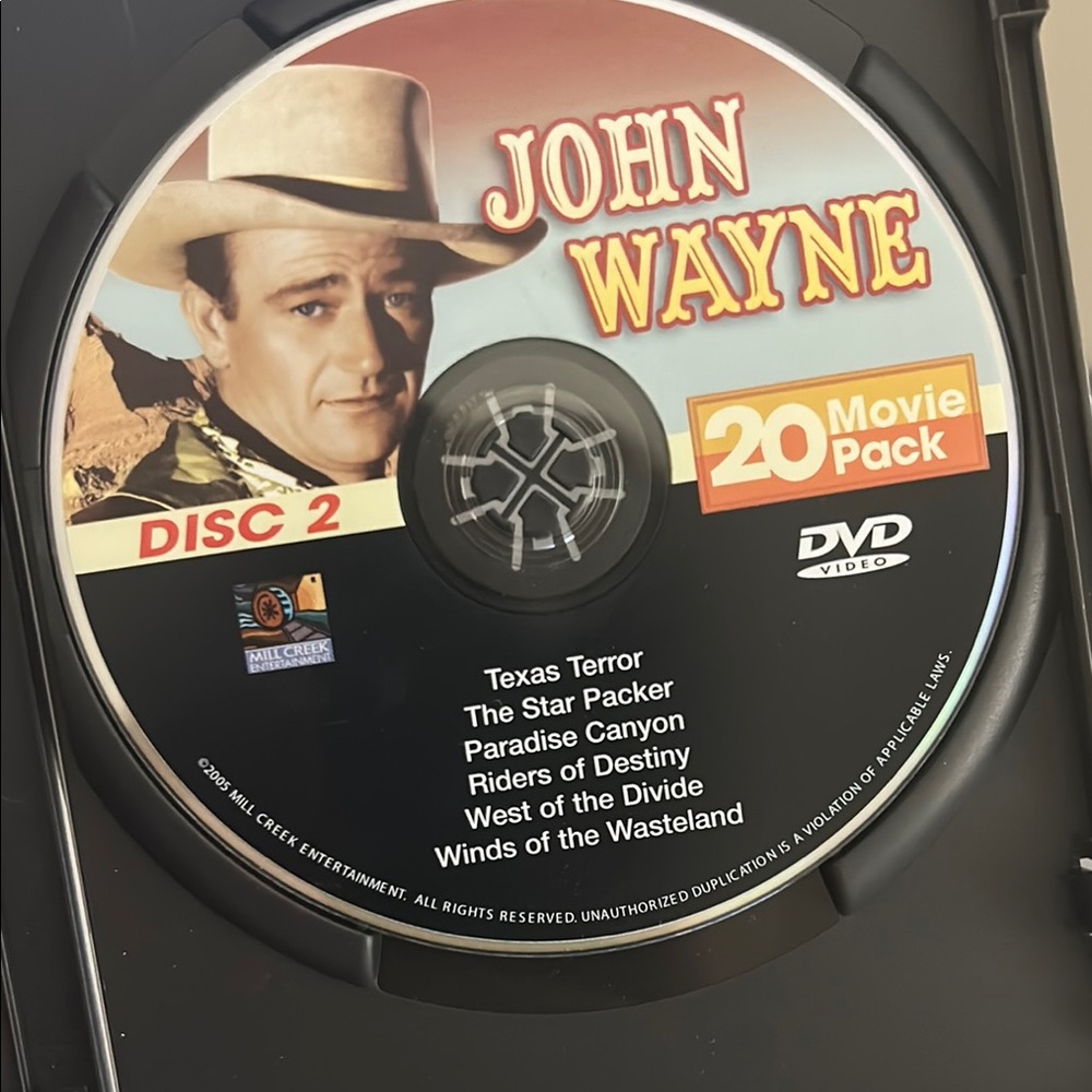 John Wayne 20 Movie Pack DVD - Black